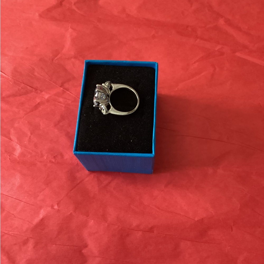 Diamond Simulate Silver Ring - image 2